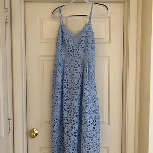 Astr the label LACE A LINE MIDI DRESS